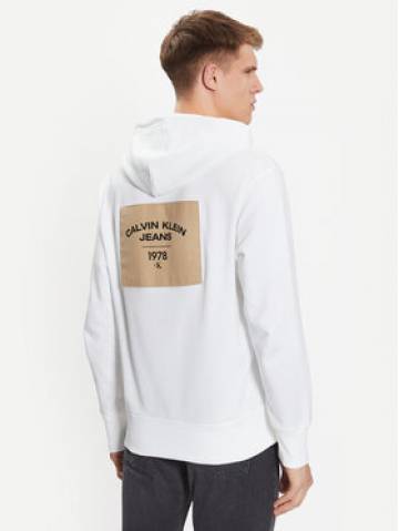 Calvin Klein Jeans Світшот J30J324228 Білий Relaxed Fit Calvin Klein Jeans Світшот J30J324228 Білий Relaxed Fit