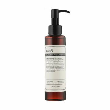 Очищающее гидрофильное масло для лица Dear Klairs Gentle Black Deep Cleansing Oil, 150 мл Очищающее гидрофильное масло для лица Dear Klairs Gentle Black Deep Cleansing Oil, 150 мл