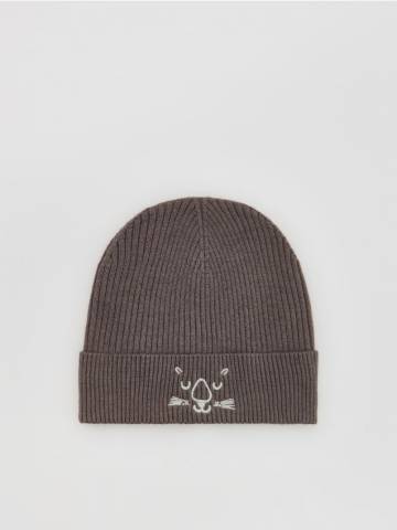 Reserved - Бейсболка з вишивкою - темно-сірий - 438GS-90X