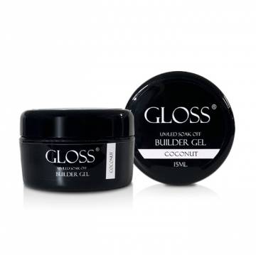 Однофазный гель для ногтей Gloss Builder Gel UV/LED Soak Off, Coconut, 15 мл Однофазный гель для ногтей Gloss Builder Gel UV/LED Soak Off, Coconut, 15 мл