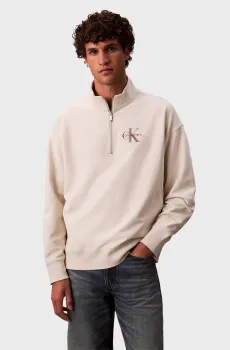 Мужская белая спортивная кофта PREMIUM TERRY Белый XL Calvin Klein Jeans LV04RD236G