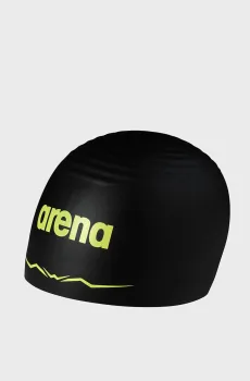 Черная шапочка для плавания AQUAFORCE WAVE CAP Черный M Arena 005371-500
