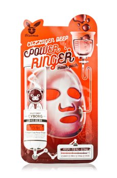 Увлажняющая тканевая маска для лица Elizavecca Milky Piggy Cyborg Collagen Deep Power Mask Ringer Pack с коллагеном, 23 мл