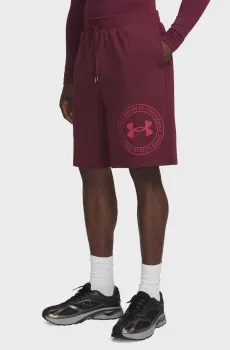 Мужские бордовые шорты UA Rival LW Graphic Shorts Бордовый XXL Under Armour 6014689-625