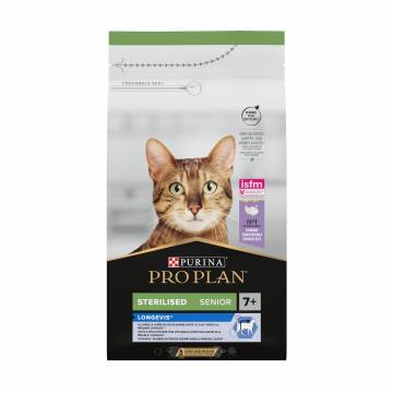 Сухой корм для взрослых стерилизованных кошек Pro Plan Sterilised Senior 7+ с индейкой, 1.5 кг Сухой корм для взрослых стерилизованных кошек Pro Plan Sterilised Senior 7+ с индейкой, 1.5 кг