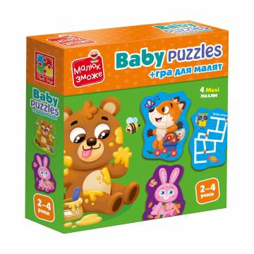 Набор для творчества Vladi Toys Малыш сможет Лесные звери, от 2 лет, 4 картинки (VT1722-26) Набор для творчества Vladi Toys Малыш сможет Лесные звери, от 2 лет, 4 картинки (VT1722-26)