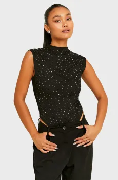Женское черное боди Черный XS Tally Weijl SBOPEMATU