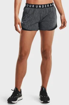Женские серые шорты Play Up Twist Shorts 3.0 Серый XS Under Armour 1349125-001