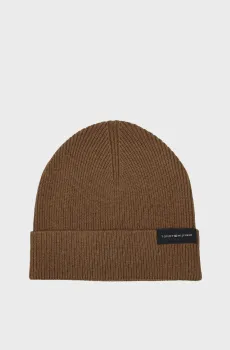 Мужская коричневая шапка UPTOWN Коричневый ONESIZE Tommy Hilfiger AM0AM11483
