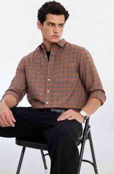 Snitch Men Buffalo Checks Checked Casual Shirt