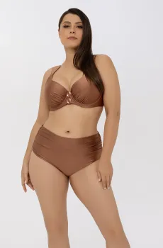 Женский коричневый лиф от купальника Коричневый 40E MARC&ANDRE L2502-YP-482