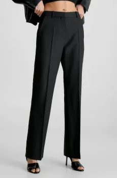 Женские черные брюки ESSENTIAL SLIM STRAIGHT PANT Черный 34 Calvin Klein K20K206879