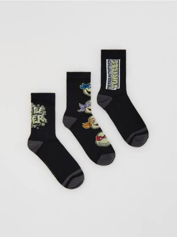 Reserved - Шкарпетки Teenage Mutant Ninja Turtles 3 шт. - чорний - 606GC-99X