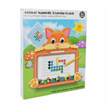 Игрушка мозаика-магнитная Shantou Jinxing Animal Magnetic Drawing Board Котик, от 3 лет, 29*27*3 см (W6505) Игрушка мозаика-магнитная Shantou Jinxing Animal Magnetic Drawing Board Котик, от 3 лет, 29*27*3 см (W6505)