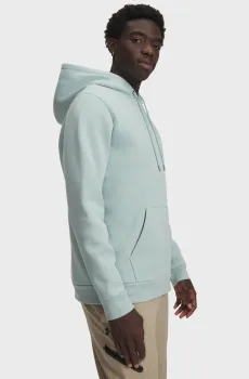 Мужское мятное худи UA Icon Fleece Hoodie Ментоловый L Under Armour 1373880-477