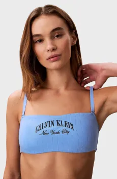 Женский голубой топ LIGHTLY Голубой XS Calvin Klein LV00QF8710