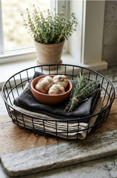 Кошик для їжі - чорний