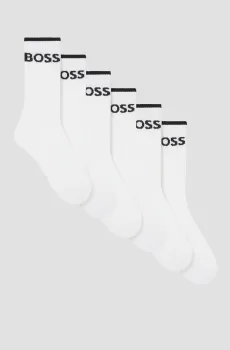 Мужские белые носки (6 пар) Белый 39-42 BOSS 50510168;100