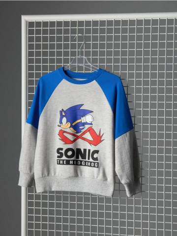 Толстовка Sonic the Hedgehog - сірий Толстовка Sonic the Hedgehog - сірий