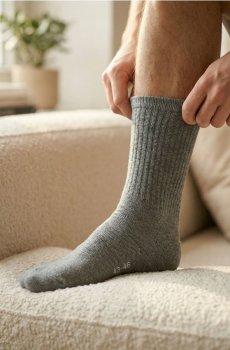 Довгі шкарпетки OEKO-TEX, набір з 7 пар - сірий