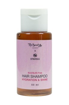 Бессульфатный шампунь для волос Top Beauty X Strimka Hair Shampoo Интенсивное увлажнение и блеск, 50 мл