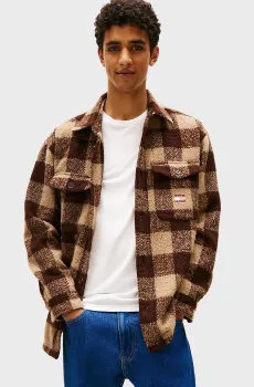 Мужская рубашка в клетку CHECK Разноцветный L Tommy Jeans DM0DM22013