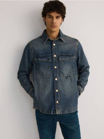 Reserved - Джинсова сорочка regular fit - indigo jeans - YQ327-57J Reserved - Джинсова сорочка regular fit - indigo jeans - YQ327-57J