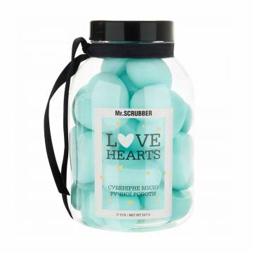 Парфюмированное мыло ручной работы Mr.Scrubber Love Hearts Tiffany, 527 г Парфюмированное мыло ручной работы Mr.Scrubber Love Hearts Tiffany, 527 г