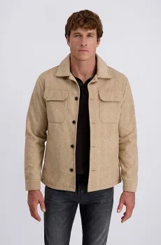 Мужская бежевая рубашка-пальто Бежевый 50 Pierre Cardin PC.-C8 10179.0095