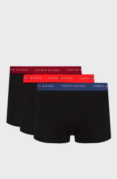 Мужские черные боксеры (3 шт) BOXER BRIEF Черный M Tommy Hilfiger UM0UM03874