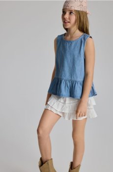 Reserved - Спідниця-шорти - білий - 256HN-00X