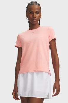 Женская пудровая футболка UA Vanish SS Розовый L Under Armour 6010870-603