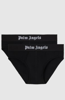 Набор черных слепых трусов с логотипом