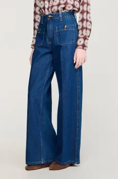 Женские синие джинсы Синий 36 Sandro SFPJE00862_Deep blue