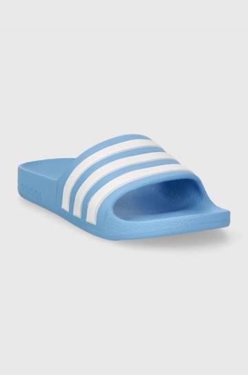 Детские шлепанцы adidas ADILETTE AQUA K цвет бирюзовый Детские шлепанцы adidas ADILETTE AQUA K цвет бирюзовый