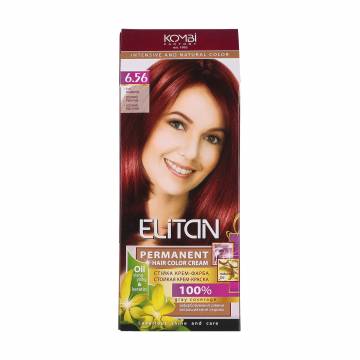 Стойкая крем-краска для волос Elitan Permanent Hair Color Cream 6.56 Терпкий бургунди, 115 мл Стойкая крем-краска для волос Elitan Permanent Hair Color Cream 6.56 Терпкий бургунди, 115 мл