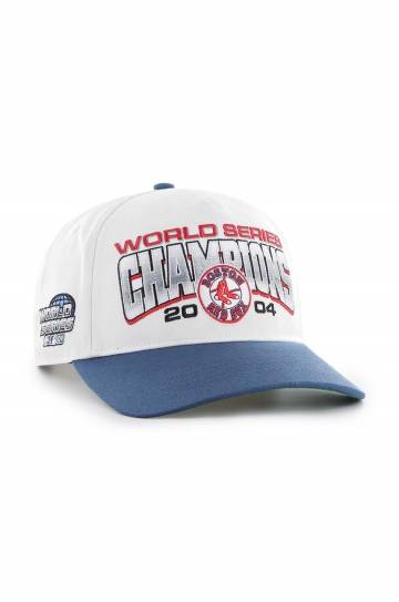 Хлопковая кепка 47 brand MLB Boston Red Sox цвет белый с аппликацией BCWS-ARCHH02CTP-WH04 Хлопковая кепка 47 brand MLB Boston Red Sox цвет белый с аппликацией BCWS-ARCHH02CTP-WH04