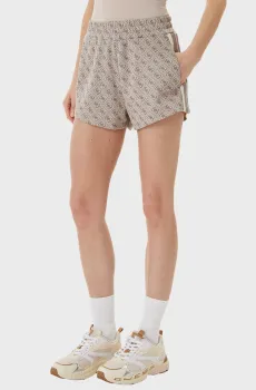 Женские бежевые шорты с узором Бежевый L Guess V6GD02.K2959;FMC4