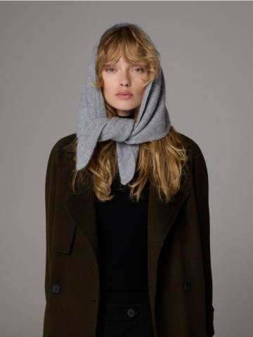 Reserved - LADIES` SCARF - світло-сірий - 278GX-09M