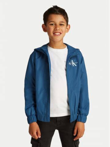 Calvin Klein Jeans Демісезонна куртка Monologo Essential IB0IB02091 Голубий Regular Fit Calvin Klein Jeans Демісезонна куртка Monologo Essential IB0IB02091 Голубий Regular Fit