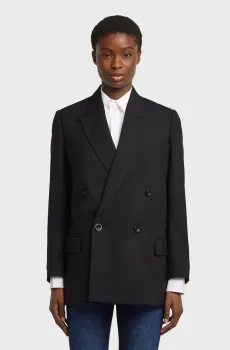 Женский черный шерстяной жакет Double Черный M G-Star RAW D27131,E200