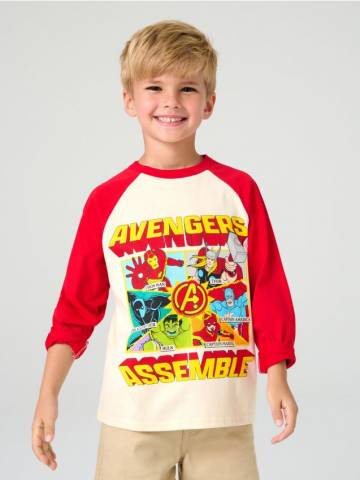 Лонгслівi Avengers - червоний Лонгслівi Avengers - червоний