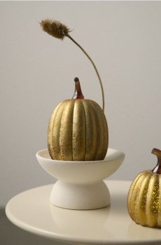 LED настільна лампа у формі гарбуза - золотисто-коричневий