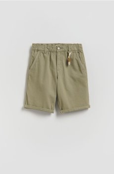 Reserved - Бавовняні шорти - світло-оливковий - 762HN-81X