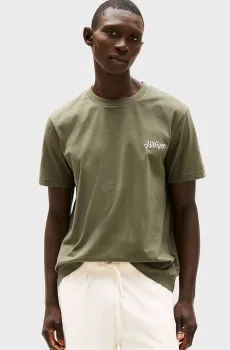 Мужская оливковая футболка HILFIGER SUMMER PHOTO TEE Оливковый S Tommy Hilfiger MW0MW38643