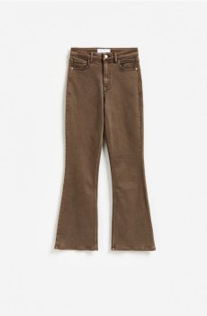Reserved - Розкльошені джинси з коротшою штанинною - dark grey jeans - 271KS-89J