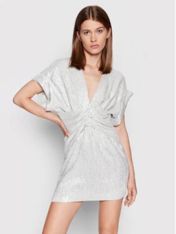IRO Коктейльна сукня Bilou AQ546 Срібний Regular Fit IRO Коктейльна сукня Bilou AQ546 Срібний Regular Fit
