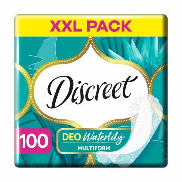 Ежедневные прокладки Discreet Deo Waterlily Multiform, 100 шт Ежедневные прокладки Discreet Deo Waterlily Multiform, 100 шт
