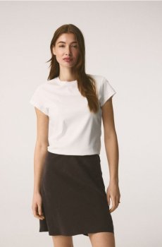 Reserved - LADIES` T-SHIRT - білий - 445CB-00X
