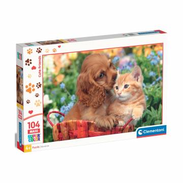 Пазлы Clementoni серии Maxi Cute Friends, 62*42 см, от 4 лет, 104 элемента (25763) Пазлы Clementoni серии Maxi Cute Friends, 62*42 см, от 4 лет, 104 элемента (25763)